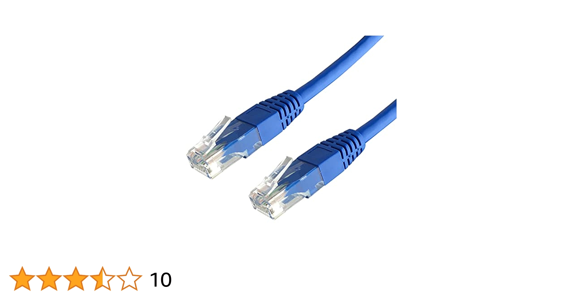 LANケーブル　CAT6A 青 3m シールド付き（PVC、青色） | Cat6a準拠LANパッチケーブル